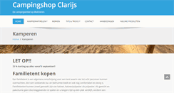 Desktop Screenshot of campingshopclarijs.nl
