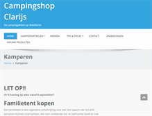 Tablet Screenshot of campingshopclarijs.nl
